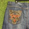 Men Vintage Pelle Pelle MB Hip Hop Soda Club Grunge Baggy Denim Shorts