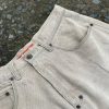 Men White Pelle Pelle Baggy Denim Jeans Shorts