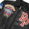 Men World Famous Pelle Pelle MB Black Jacket