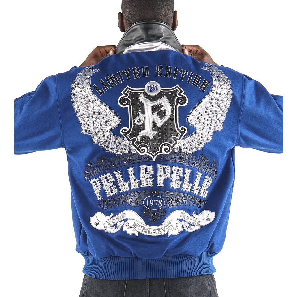 Men's Blue Pelle Pelle MB 1978 Wool Jacket