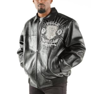 Men's Pelle Pelle 1978 Eye on the Prize Black Jacket