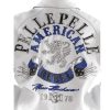Men's Pelle Pelle American Rebel MB White Genuine Leather Jacket