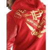 Men's Pelle Pelle Born Free World Class Red Wool Hoodie
