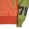 Men's Pelle Pelle Chief Keef Renegades Orange and Green Leather Jacket