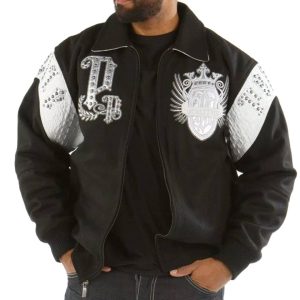 Men's Pelle Pelle Empire with Victory Come Glory Black Jacket