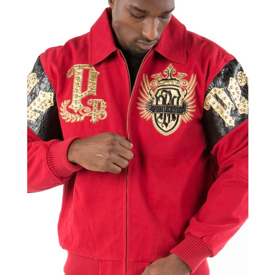 Men's Pelle Pelle Empire with Victory Come Glory Red Jacket