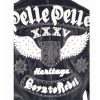 Men's Pelle Pelle Heritage Born to Rebel Navy Blue Leather Jacket