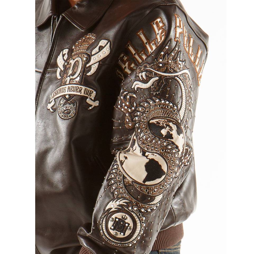 Men's Pelle Pelle Independent Society Dark Brown Leather Jacket