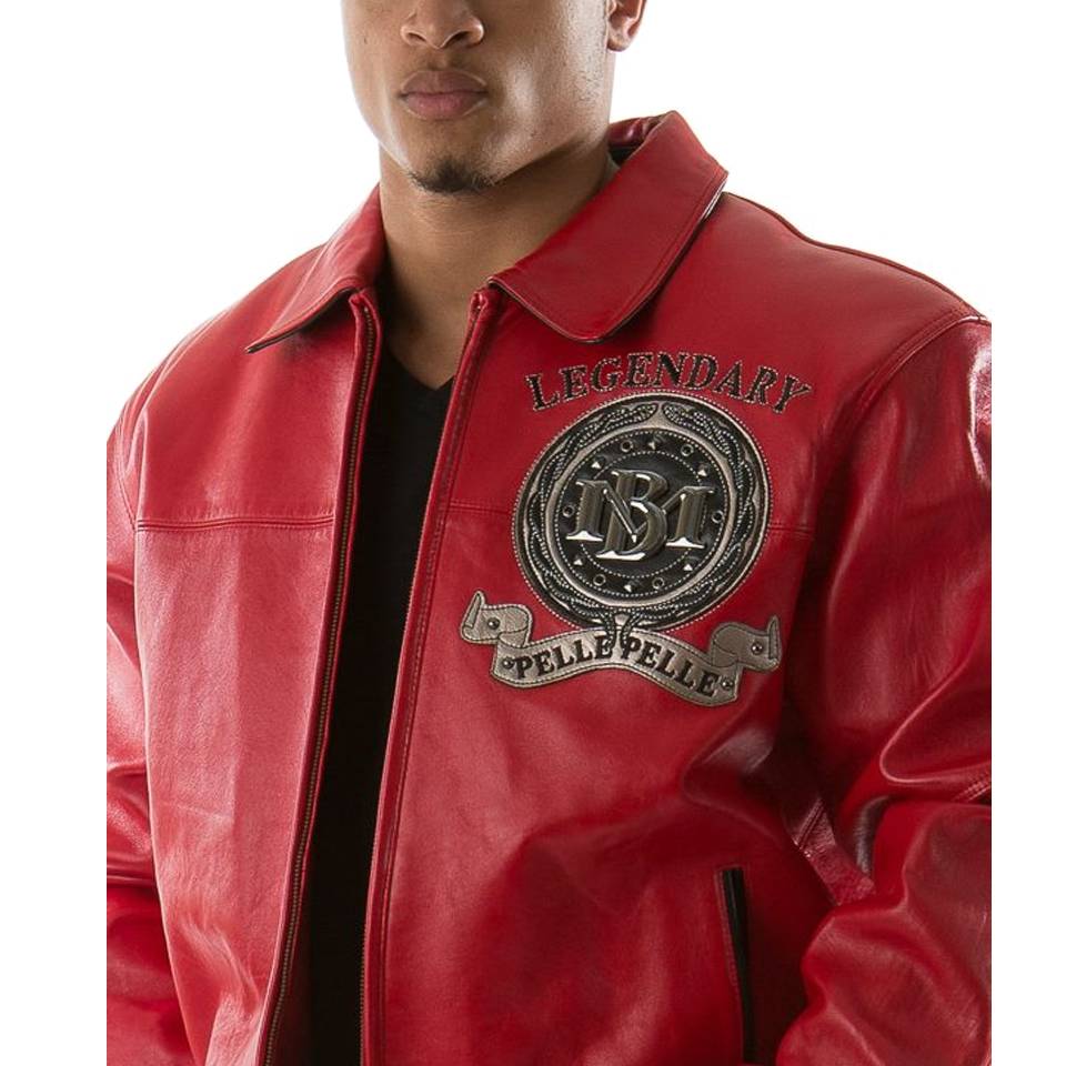 Men's Pelle Pelle Legendary MB 1978 Red Leather Jacket