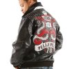 Men's Pelle Pelle Lethal 1978 Black Cabernet Plush Jacket
