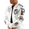 Men's Pelle Pelle MB 1978 Domination White Leather Jacket