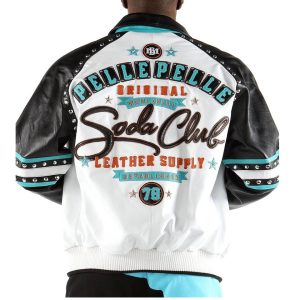 Men's Pelle Pelle MB 1978 Original Soda Club White Leather Jacket