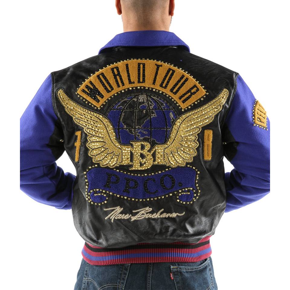 Men's Pelle Pelle MB World Tour Purple Wool Jacket
