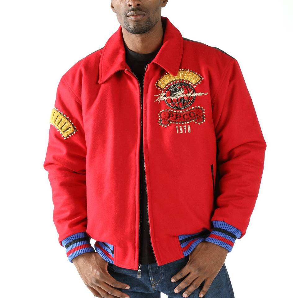 Men's Pelle Pelle MB World Tour Red Jacket