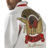 Men's Pelle Pelle MB World Tour White Genuine Leather Jacket