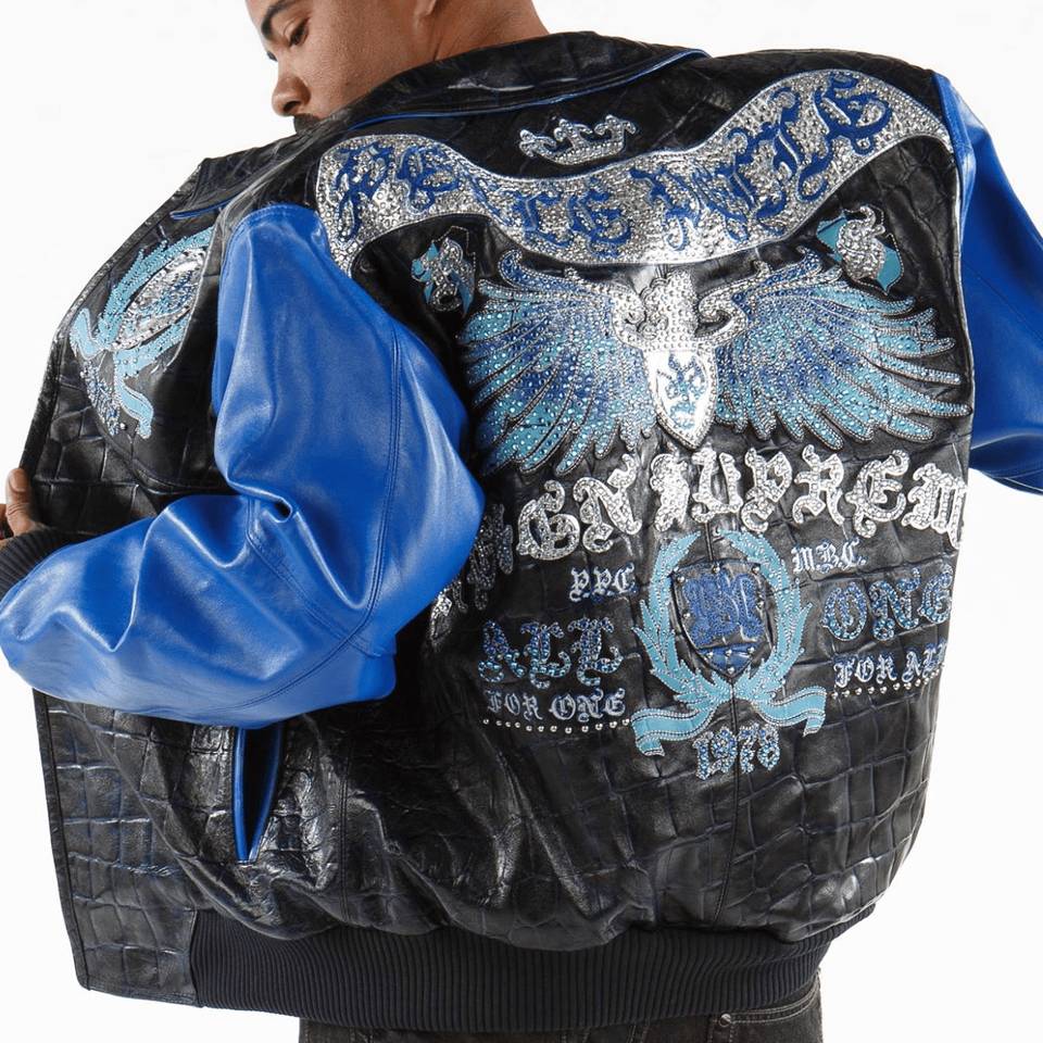 Men's Pelle Pelle Men Black Reign Supreme MB 1978 Leather Jacket