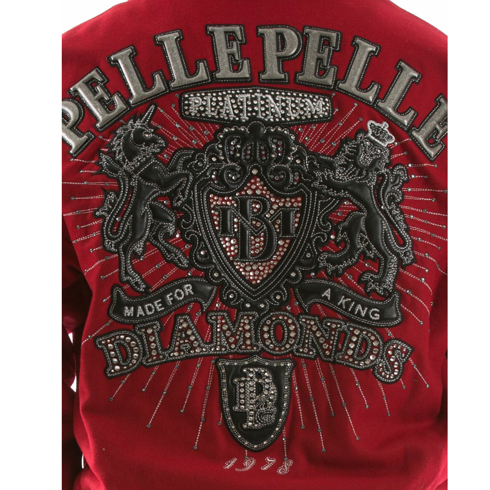 Men's Pelle Pelle Platinum & Diamonds MB 1978 Red Jacket