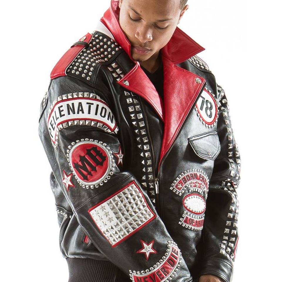 Men's Pelle Pelle Rebel Soul Nation MB Black Leather Jacket