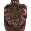 Men's Pelle Pelle Reign Supreme MB 1978 Limited Edition Brown Jacket with Leather Sleeves