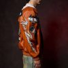 Men's Pelle Pelle World Famous MB Orange Genuine Leather Jacket