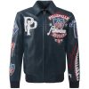 Navy Blue Pelle Pelle American Bruiser Plush Jacket