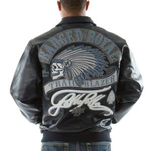 Navy Blue Pelle Pelle Badged Trail Blazer MB Men's Jacket