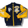 Navy Pelle Pelle American Bruiser MB Varsity Jacket