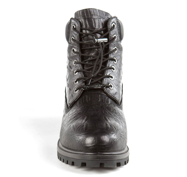 New Pelle Pelle Basic in Black Iguana Boots