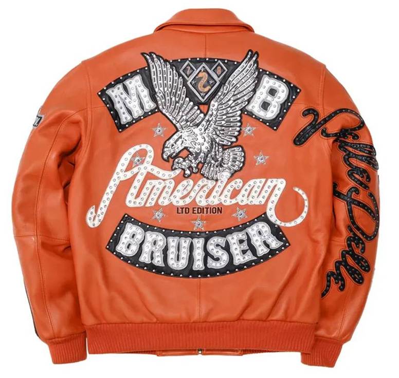 Orange Pelle Pelle American Bruiser MB LTD Plush Jacket
