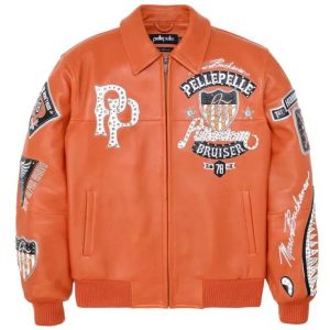 Orange Pelle Pelle American Bruiser MB Plush Jacket