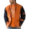Orange Pelle Pelle Boxing Club Shawl Collar Coastal Sweater
