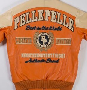 Orange Pelle Pelle MB Limited Edition Leather Jacket