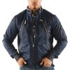 Original Pelle Pelle Men Track Navy Blue Jacket