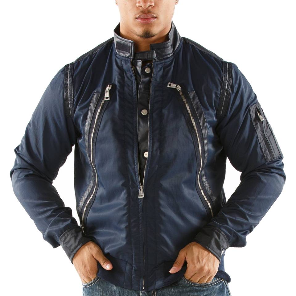 Original Pelle Pelle Men Track Navy Blue Jacket