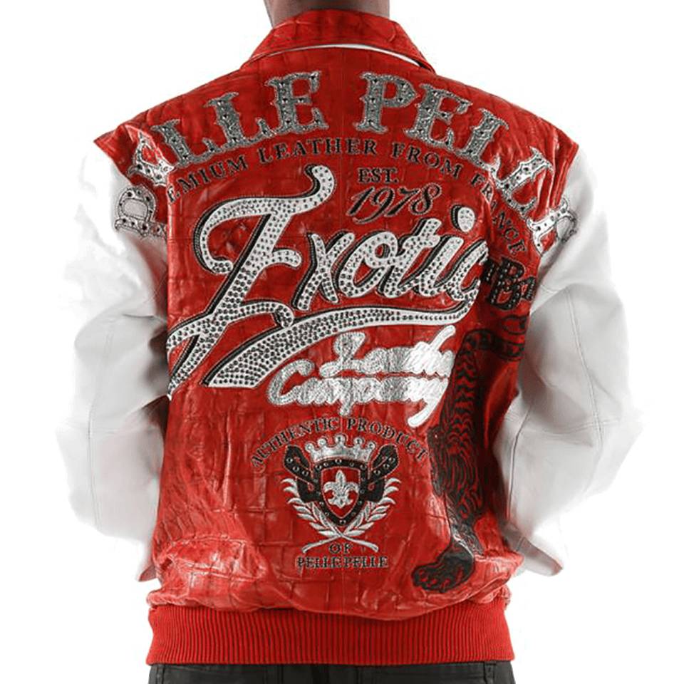 Pelle Pelle 1978 Exotic Men Red Leather Jacket