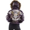 Pelle Pelle 1978 Eye Candy Fur Hood Purple Jacket