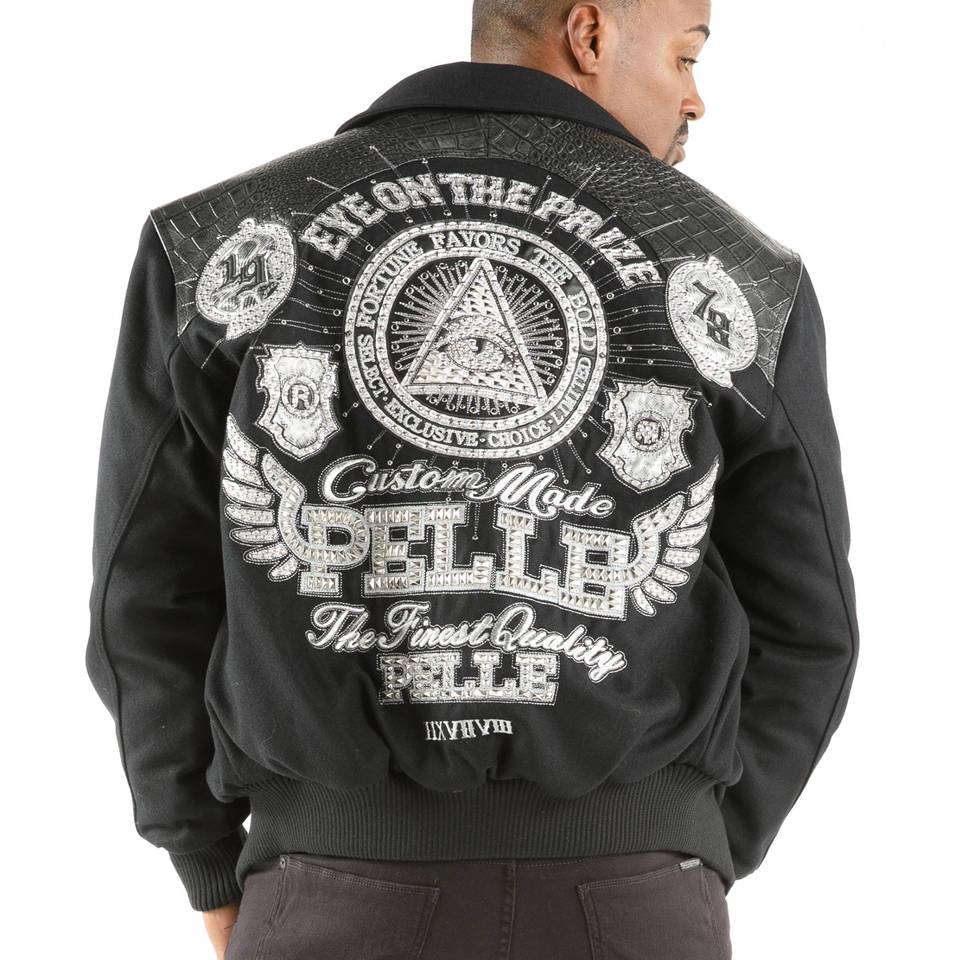 Pelle Pelle 1978 Eye on the Prize Black Wool Jacket
