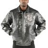 Pelle Pelle 1978 Eye on the Prize Custom Made Black Leather Jacket
