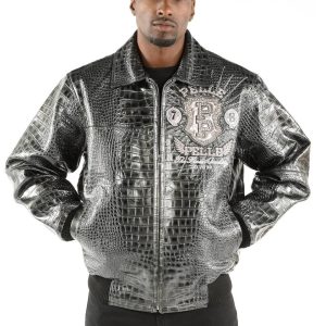 Pelle Pelle 1978 Eye on the Prize Custom Made Black Leather Jacket