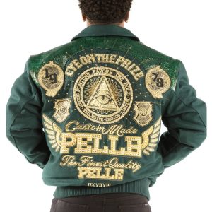 Pelle Pelle 1978 Eye on the Prize Green Wool Jacket