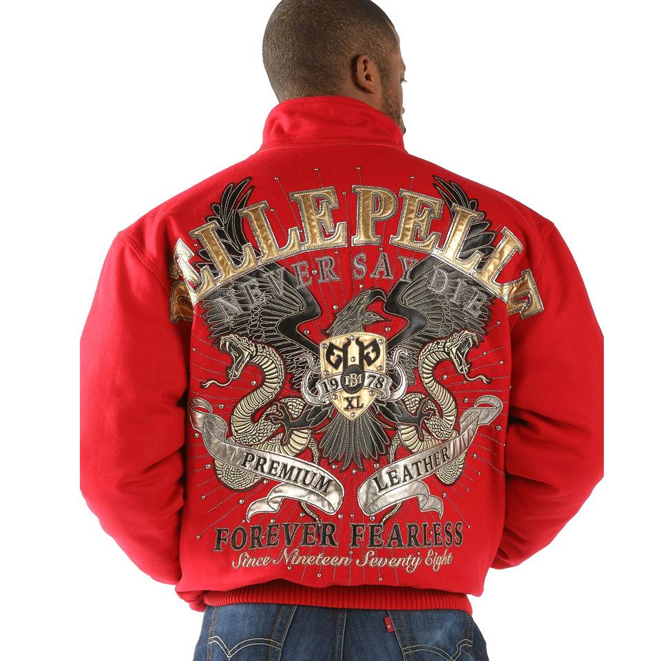 Pelle Pelle 1978 Forever Fearless Red Wool Jacket