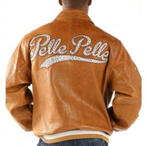 Pelle Pelle 1978 Letterman Brown Leather Jacket
