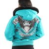 Pelle Pelle 1978 MB Princess Fur Hood Light Blue Jacket