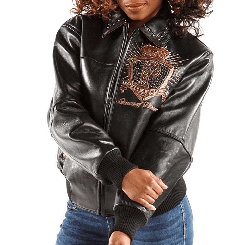 Pelle Pelle 1978 Queen of Thrones Black Jacket