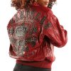 Pelle Pelle 1978 Queen of Thrones Red Leather Jacket