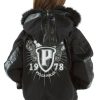 Pelle Pelle 1978 Split Fur Hood Black Girls Jacket