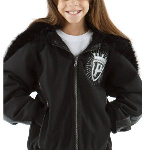 Pelle Pelle 1978 Split Fur Hood Black Jacket
