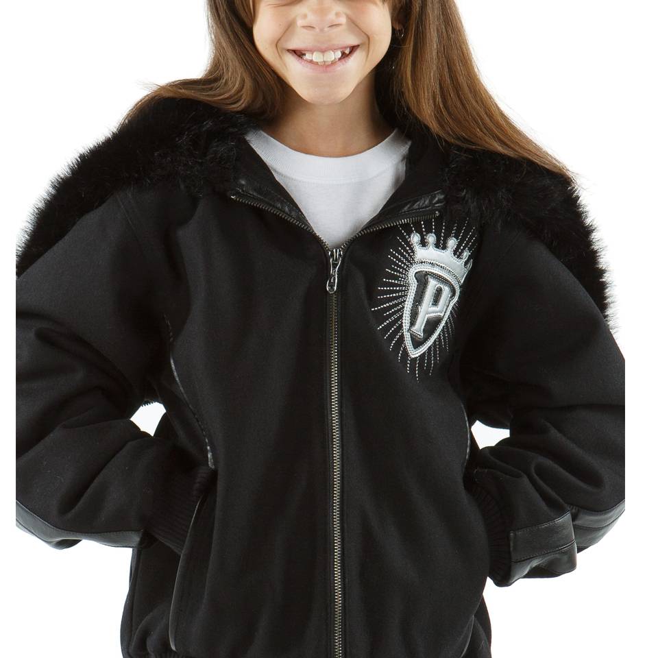 Pelle Pelle 1978 Split Fur Hood Black Jacket
