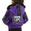Pelle Pelle 1978 Split Fur Hood Purple Jacket