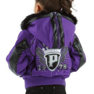 Pelle Pelle 1978 Split Fur Hood Purple Jacket